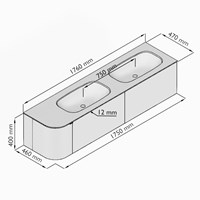 KRVSTS175L2L1D2KDWalMel - Lijntekening