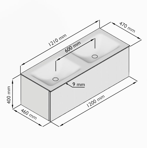 KRVCLO1201L0D2KD-Wal/Tal - Lijntekening