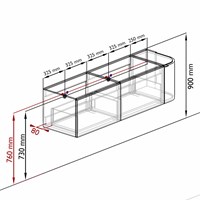 KRVLEA155R2L1D0KDDusOza - Aansluitmaten