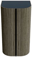 KURVE 80cm kolomkast kleur Shadow met 2 deuren.-2