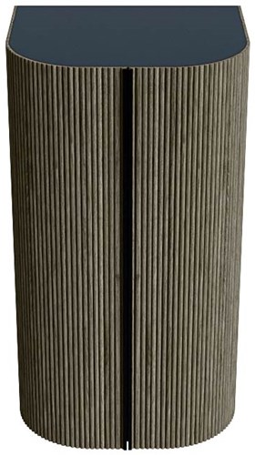 KURVE 80cm kolomkast kleur Shadow met 2 deuren.-2