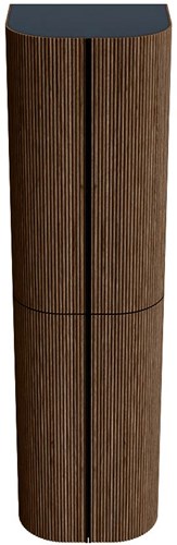 KURVE 160cm armoire colonne couleur Walnut avec 4 portes.-2