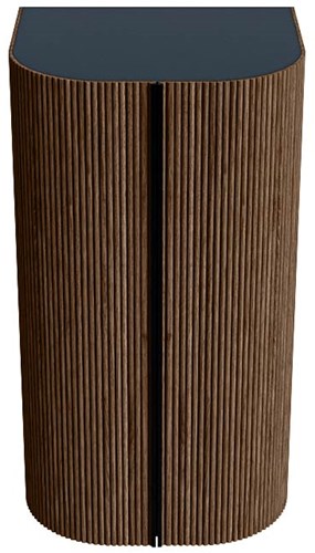 KURVE 80cm armarios de columna color Walnut con 2 puertas.-2