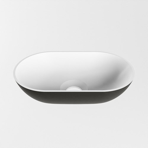 POOLE aufsatzwaschbecken solid surface 30cm farbe Urban / Talc.-3