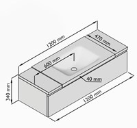 BUKLA 120cm Center met 80cm 6320013219701-5