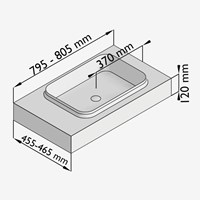 RIDGE80VRRSma - Lijntekening