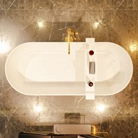 NOBLE freestanding bath 180x75cm color Rosee / Talc.-2