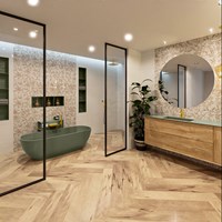 ROCK Freistehende Badewanne 170x70cm farbe Army / Army.-3