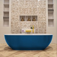 ROCK vasca da bagno indipendente 170x70cm colore Jeans / Talc.-2