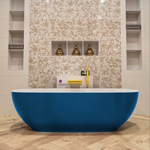 ROCK vasca da bagno indipendente 170x70cm colore Jeans / Talc.-2