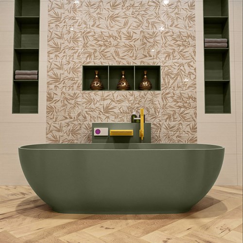 ROCK Freistehende Badewanne 170x70cm farbe Army / Army.-2