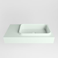 RIDGE Greey Wall-Hung Basin solid surface 80cm. Position basin Right.-2
