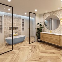 ROCK Freistehende Badewanne 170x70cm farbe Plata / Talc.-3