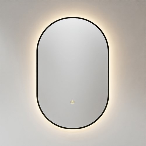 MONDIAZ GLOW spiegel ovaal 45x90cm Urban. Bewegingssensor LED verlichting rondom.-2