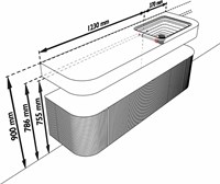 THRDLX1601L2DK1RWalFra - Aansluitmaten