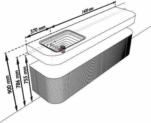 THRDLX1802L2DK1LWalAre - Aansluitmaten