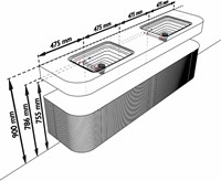 THRDLX1902L2DK2DRubGla - Aansluitmaten