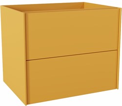 TENCE badmeubel onderkast 60cm 2 lades kleur Ocher.