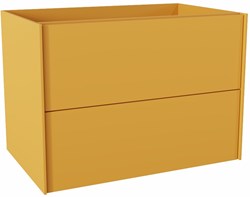 TENCE badmeubel onderkast 70cm 2 lades kleur Ocher.