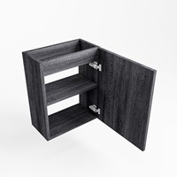 FOWY meuble lave-main sans lavabo 40cm 1 porte couleur Antracite.-3