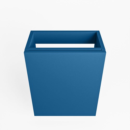 FOWY meuble lave-main sans lavabo 40cm 1 porte couleur Jeans.-2