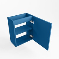 FOWY meuble lave-main sans lavabo 40cm 1 porte couleur Jeans.-3