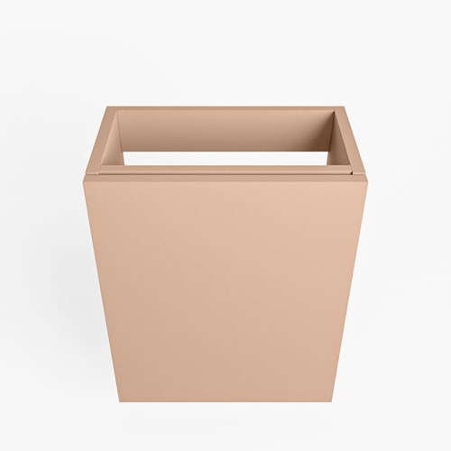 FOWY meuble lave-main sans lavabo 40cm 1 porte couleur Rosee.-2