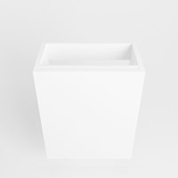 FOWY meuble lave-main sans lavabo 40cm 1 porte couleur Talc.-2