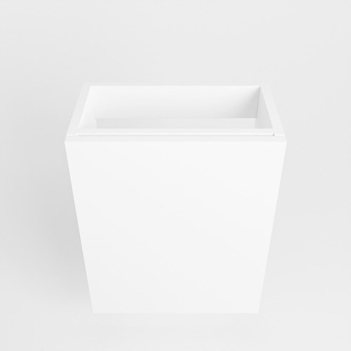 FOWY meuble lave-main sans lavabo 40cm 1 porte couleur Talc.-2
