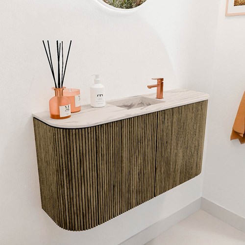 JOYA-DLUX 83,2cm toiletmeubel ronding links + rechts kleur Dusk. Wastafel FAYE positie Midden 1 kraangat kleur Nata.-3