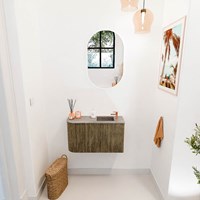 JOYA-DLUX 71,6cm mobile lavabo colore curva sinistra Dusk. Lavabo FAYE posizione Destra 1 foro per rubinetto colore Oza.-2