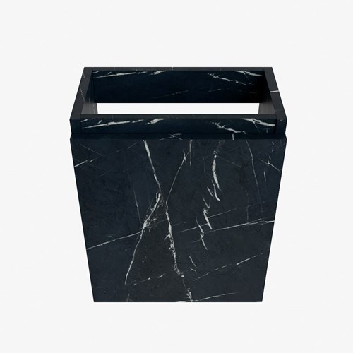 TURE meuble lave-main sans lavabo 40cm 1 porte couleur Marquina.-2