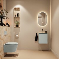 TURE-DLUX 40cm mueble fondo reducido Greey. EDEN lavabo posición Centro Frappe. sin orificio.-3