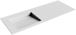 AVON Talc solid surface inbouw wastafel 120cm. Positie wasbak Links.