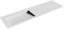 AVON Talc solid surface inbouw wastafel 160cm. Positie wasbak Links.