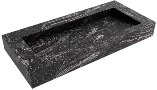 AVON Lava vrijhangende wastafel 100cm. Positie wasbak Midden rand 12cm. 