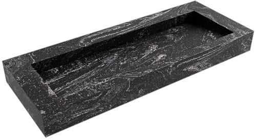 AVON Lava vrijhangende wastafel 120cm. Positie wasbak Midden rand 12cm. 