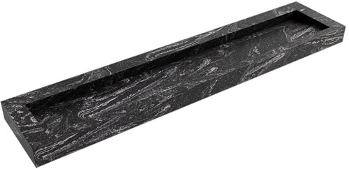 AVON Lava vrijhangende wastafel 220cm. Positie wasbak Midden rand 12cm. 