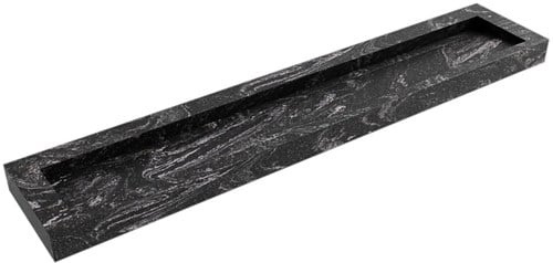AVON Lava vrijhangende wastafel 241cm. Positie wasbak Midden rand 12cm. 