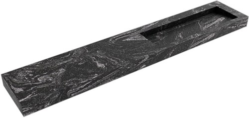 AVON Lava vrijhangende wastafel 250cm. Positie wasbak Rechts rand 12cm. 