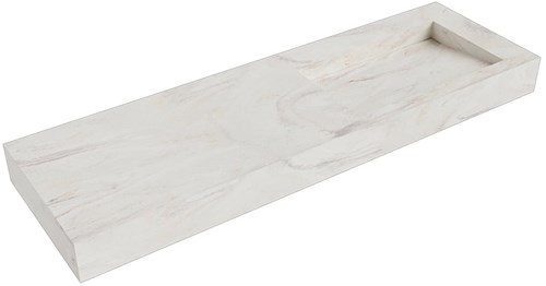AVON Ostra vrijhangende wastafel 150cm. Positie wasbak Rechts rand 12cm. 