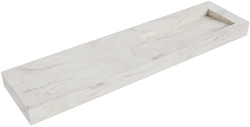 AVON Ostra vrijhangende wastafel 191cm. Positie wasbak Rechts rand 12cm. 