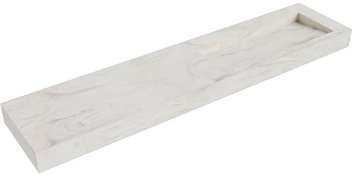 AVON Ostra vrijhangende wastafel 211cm. Positie wasbak Rechts rand 12cm. 