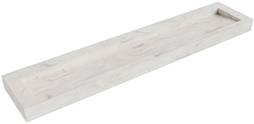 AVON Ostra vrijhangende wastafel 231cm. Positie wasbak Midden rand 12cm. 