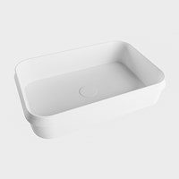 ARVO Countertop Basin solid surface 55cm color Talc / Talc.-2