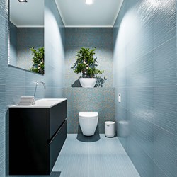 ADA 80cm toiletmeubel urban. LEX wastafel talc positie rechts. Zonder kraangat