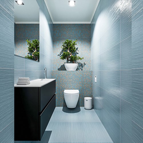 ADA 100cm toiletmeubel urban. LEX wastafel talc positie rechts. Met 1 kraangat