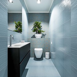 ADA 120cm toiletmeubel urban. LEX wastafel talc positie links. Met 1 kraangat