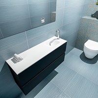 ADA 100cm toiletmeubel urban. LEX wastafel talc positie rechts. Met 1 kraangat-2