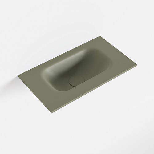EDEN Army solid surface inleg wastafel voor toiletmeubel 40cm. Positie wasbak midden